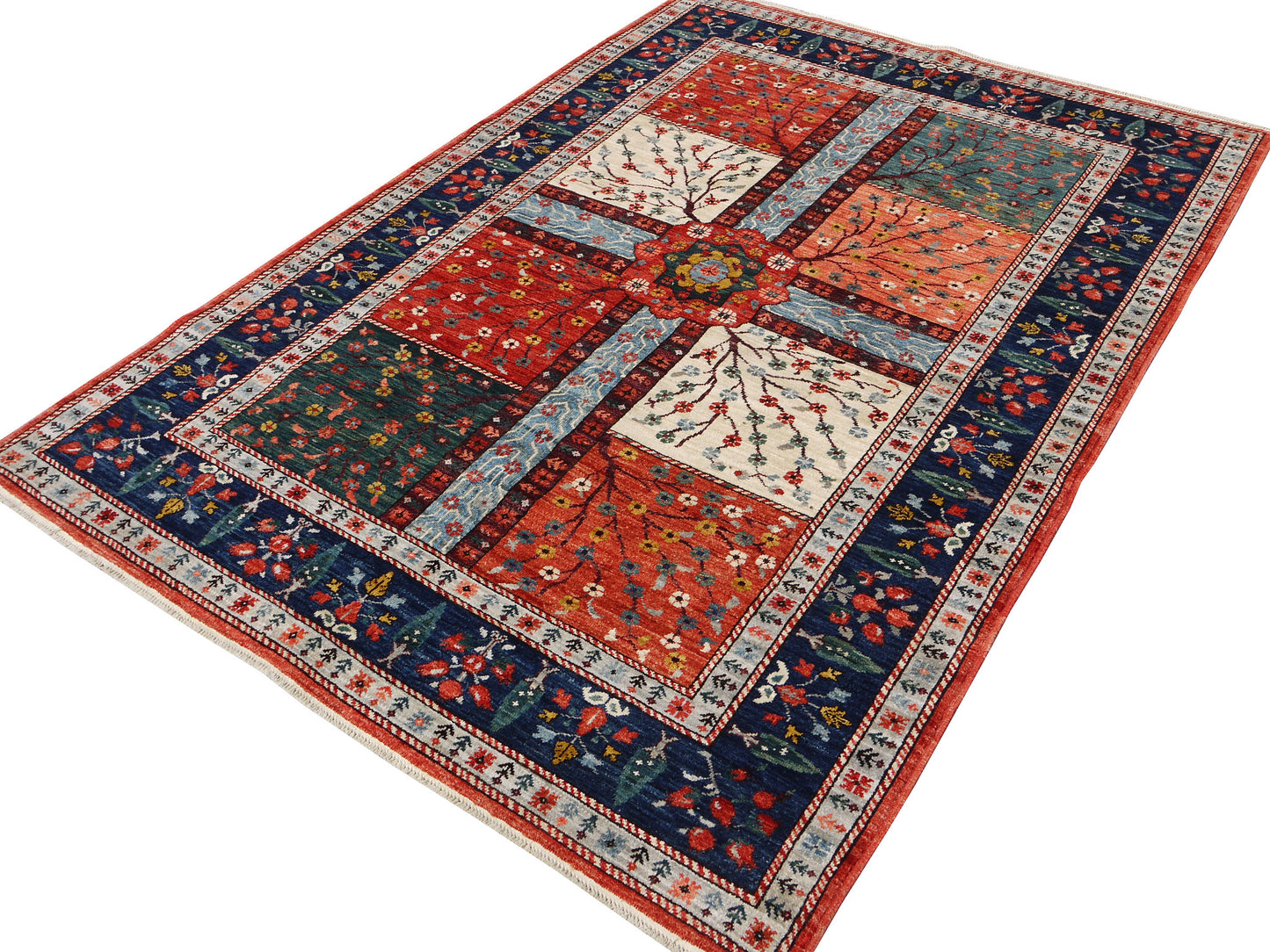 Safavid Char-Bagh Garden Design Rug  227×157cm | Rug# 26615