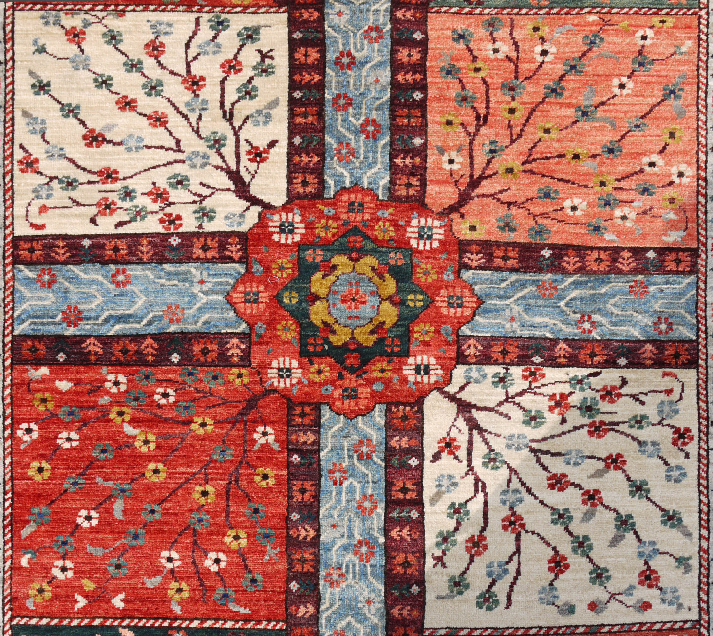 Safavid Char-Bagh Garden Design Rug  227×157cm | Rug# 26615