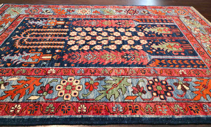 Afghan Turkaman weave, Safavid Garden inspired,152x98cm | Rug# 26620