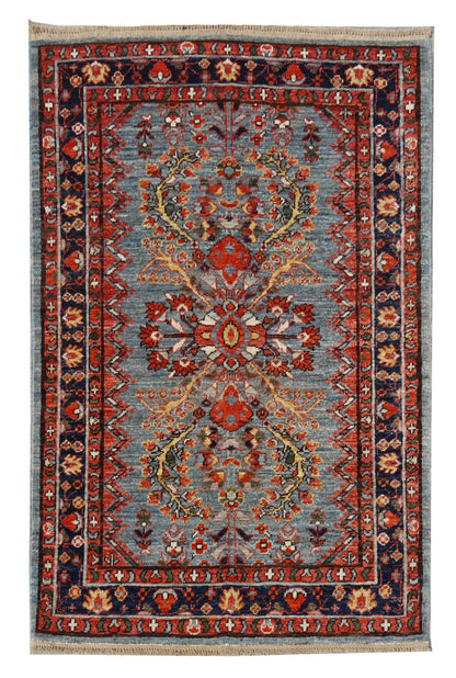 Afghan Turkaman century Lilian design 125x83 cm | Rug# 26624