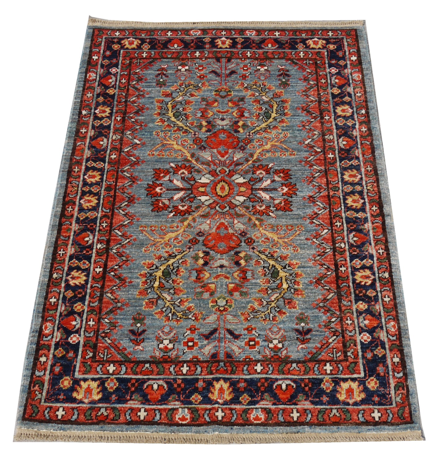 Afghan Turkaman century Lilian design 125x83 cm | Rug# 26624