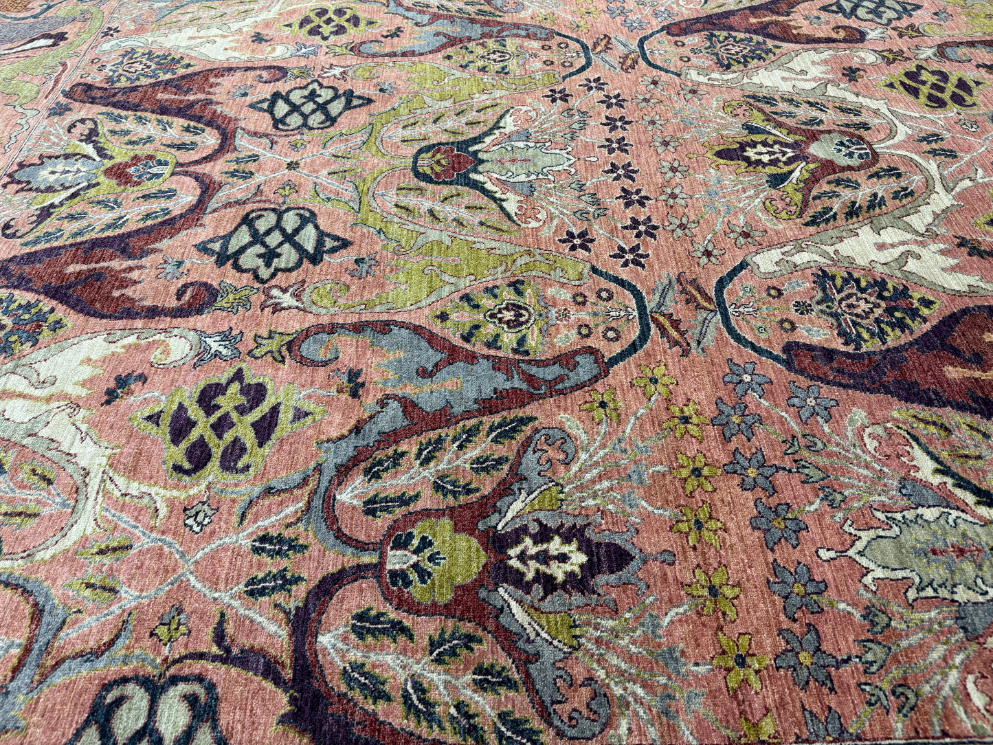 custom made Garous design carpet, Pakistan 370×277 cm | Rug# 26662