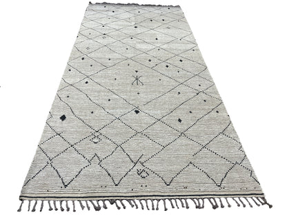 Hand-Woven Moroccan-Inspired Tulu Rug 391x185cm | Rug# 26701