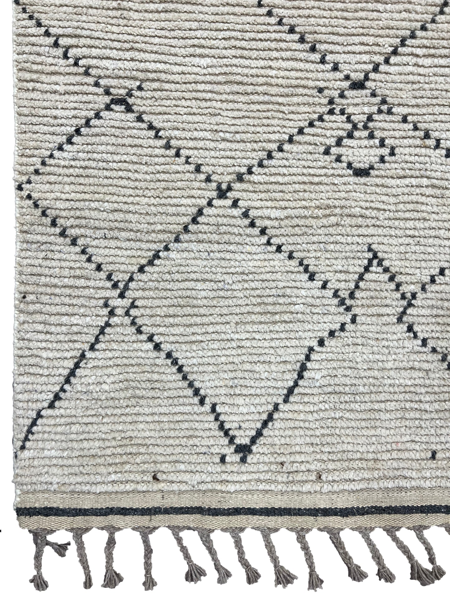 Hand-Woven Moroccan-Inspired Tulu Rug 391x185cm | Rug# 26701