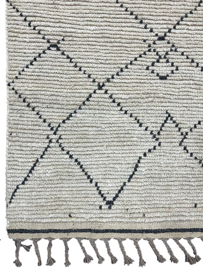Hand-Woven Moroccan-Inspired Tulu Rug 391x185cm | Rug# 26701