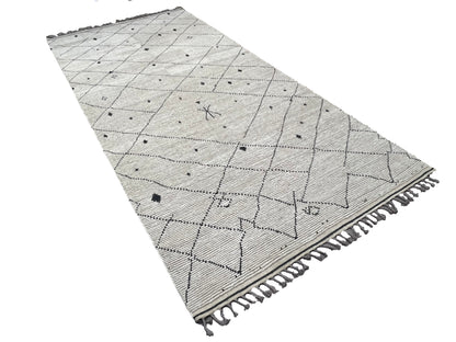 Hand-Woven Moroccan-Inspired Tulu Rug 391x185cm | Rug# 26701