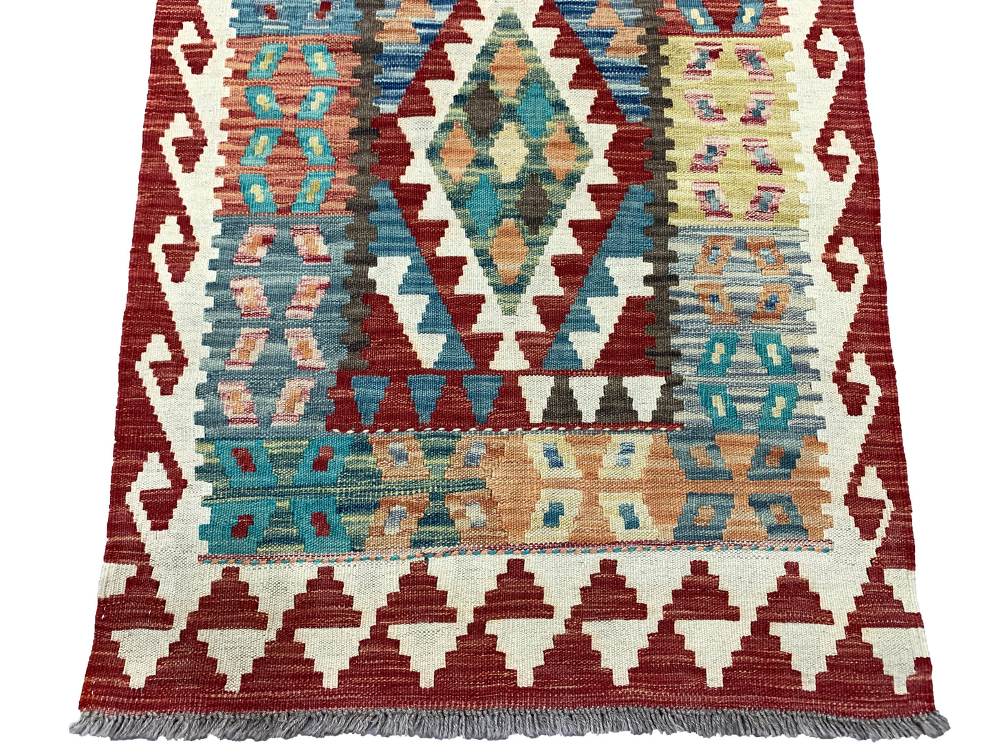 Afghan maimaneh-Kilim 487x82cm | Rug# 26773