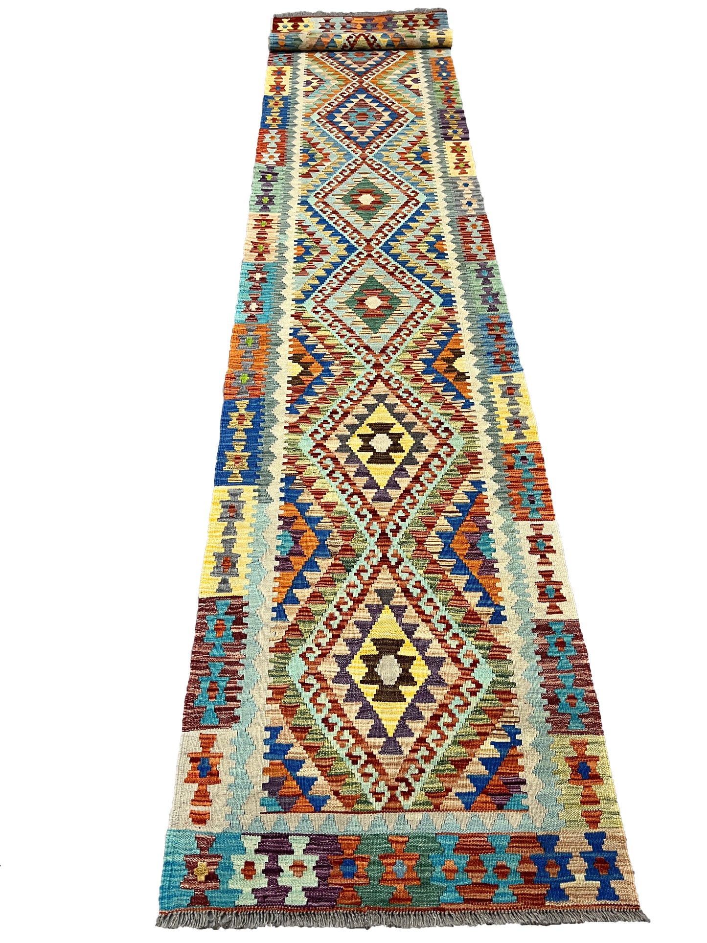 Afghan maimaneh-Kilim 495x83cm | Rug# 26775