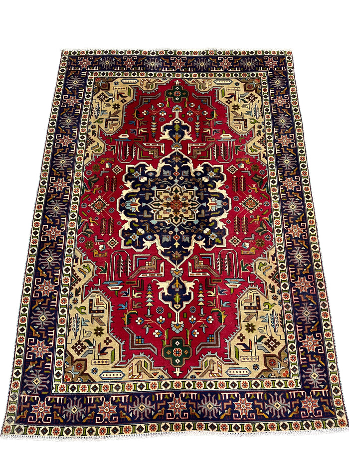 Vintage Persian Tabriz Rug 198x139 cm | Rug# 26785