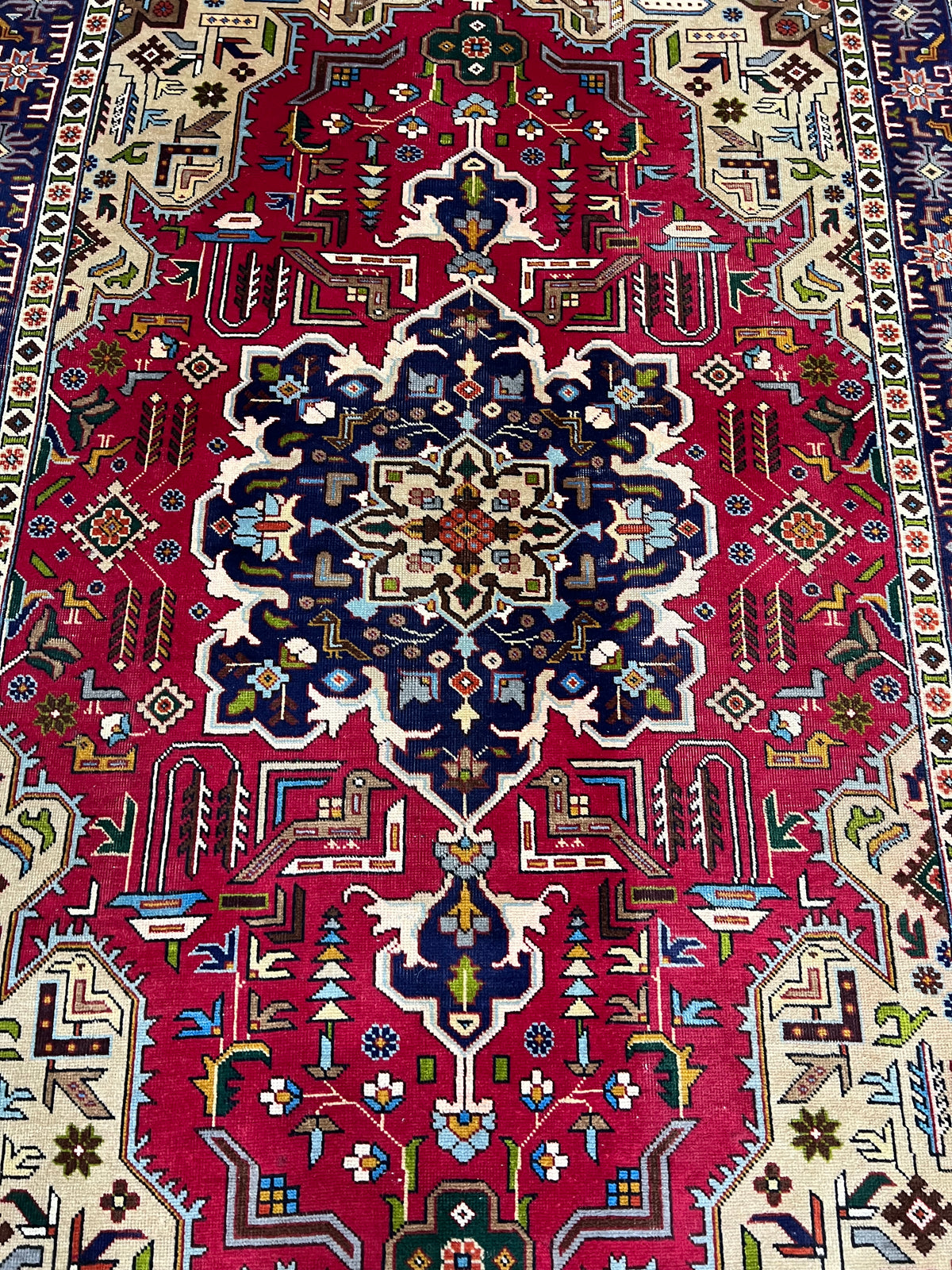 Vintage Persian Tabriz Rug 198x139 cm | Rug# 26785