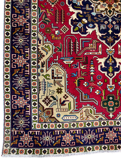Vintage Persian Tabriz Rug 198x139 cm | Rug# 26785