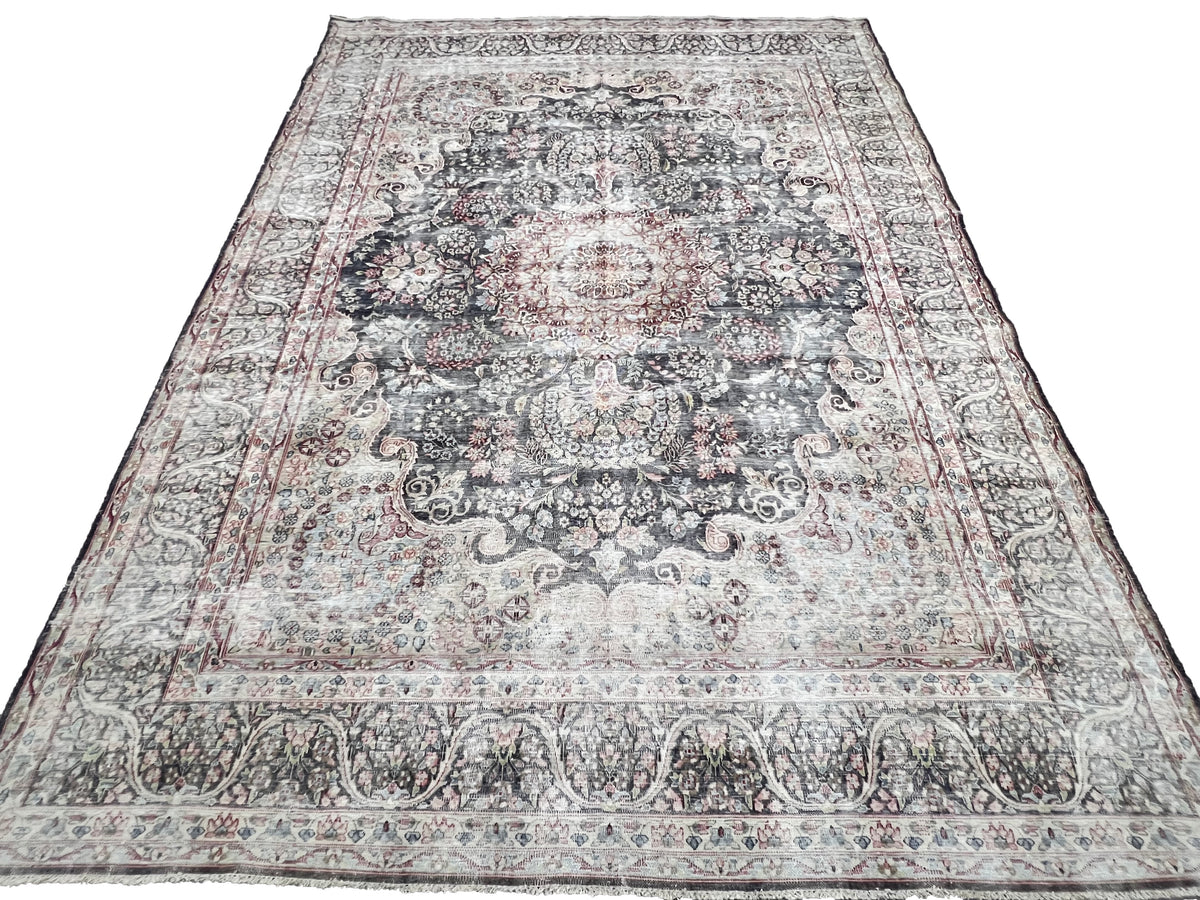 Vintage & Distressed Persian Rug ,381x285 cm | Rug#26786