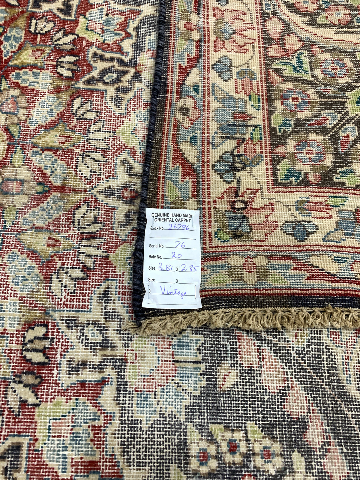 Vintage & Distressed Persian Rug ,381x285 cm | Rug#26786