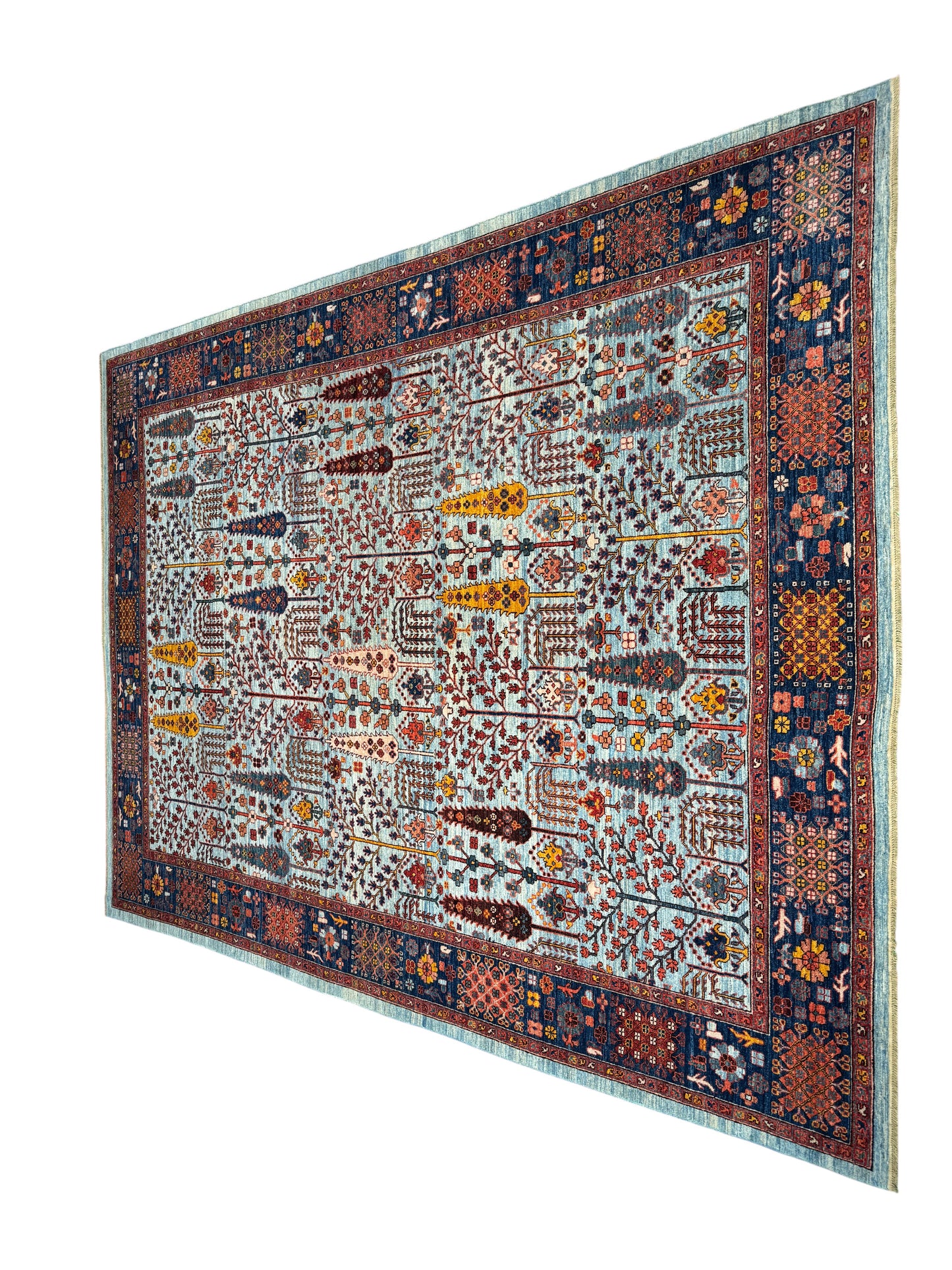 Turkmen weave, 16th c Safavid Garden 355x276cm | Rug# 26809