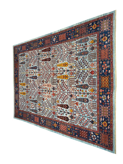 Turkmen weave, 16th c Safavid Garden 355x276cm | Rug# 26809