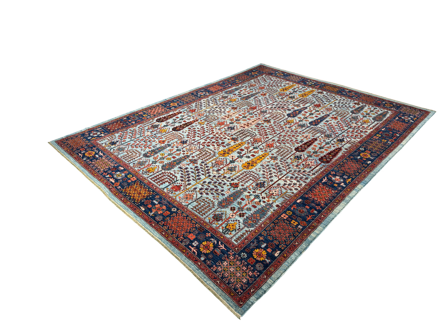 Turkmen weave, 16th c Safavid Garden 355x276cm | Rug# 26809