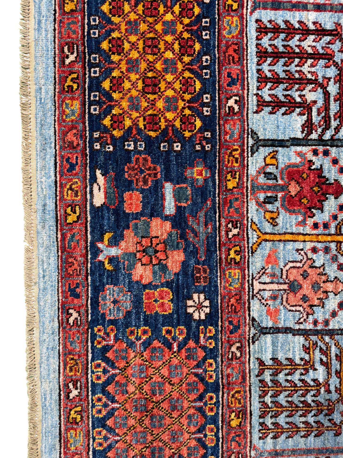 Turkmen weave, 16th c Safavid Garden 355x276cm | Rug# 26809