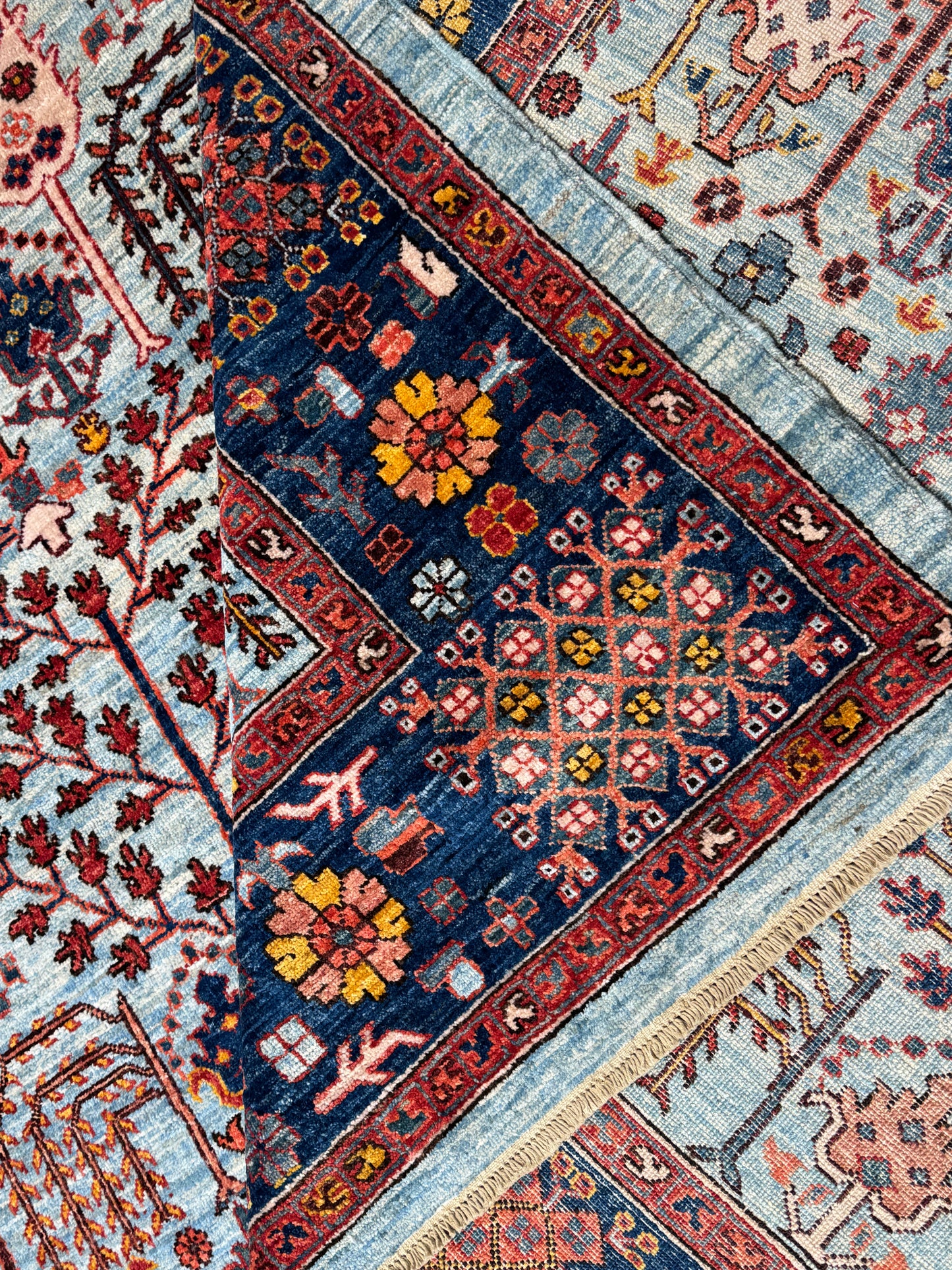 Turkmen weave, 16th c Safavid Garden 355x276cm | Rug# 26809
