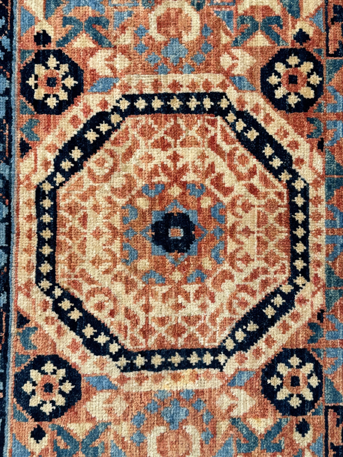 Afghan Turkaman weave, 15th century Mamluk-inspired 340x269cm | Rug# 26811