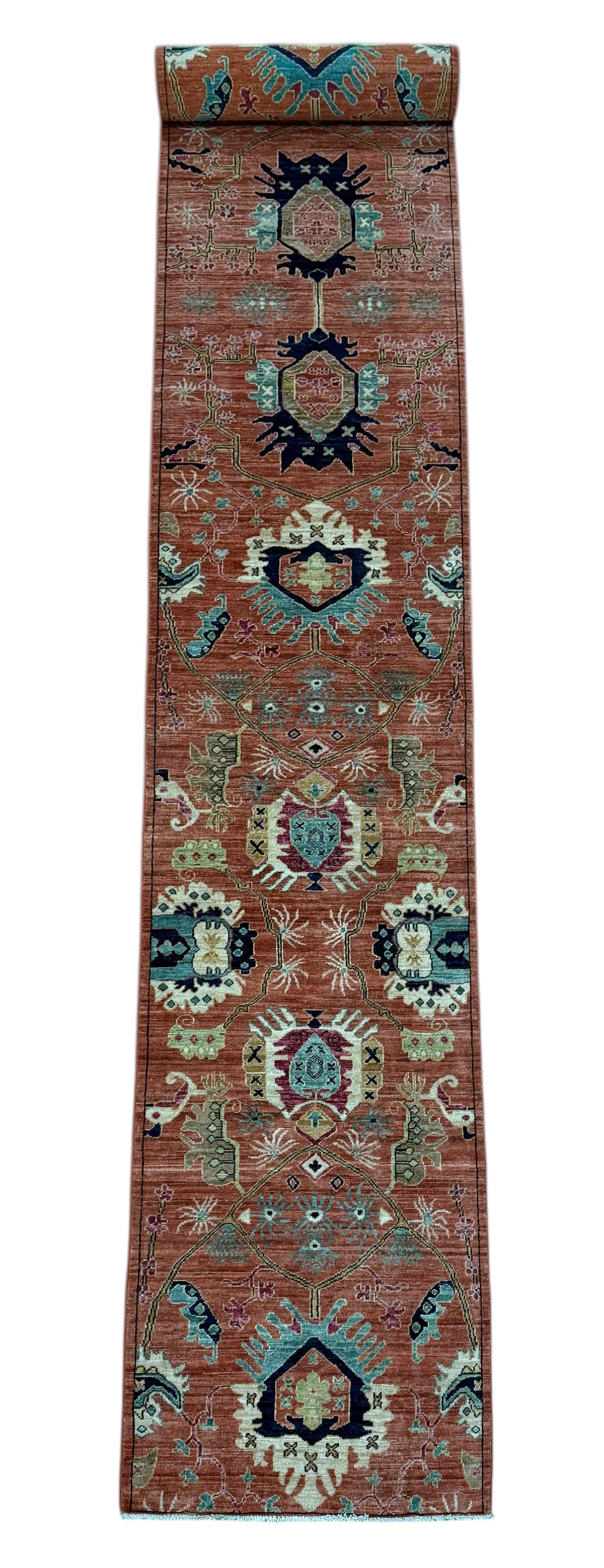 Traditional Geometric Hall Runner 533x73 cm | Rug# 26888
