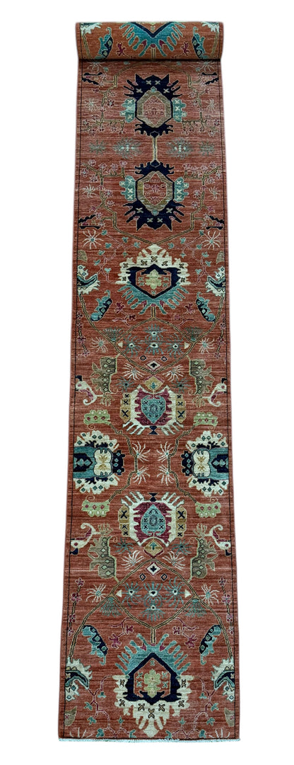 Traditional Geometric Hall Runner 533x73 cm | Rug# 26888
