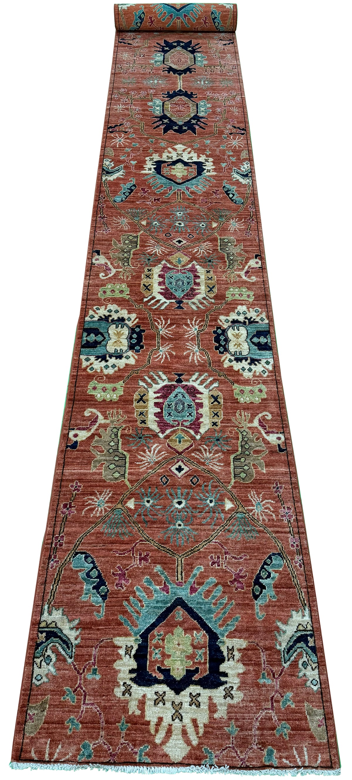 Traditional Geometric Hall Runner 533x73 cm | Rug# 26888