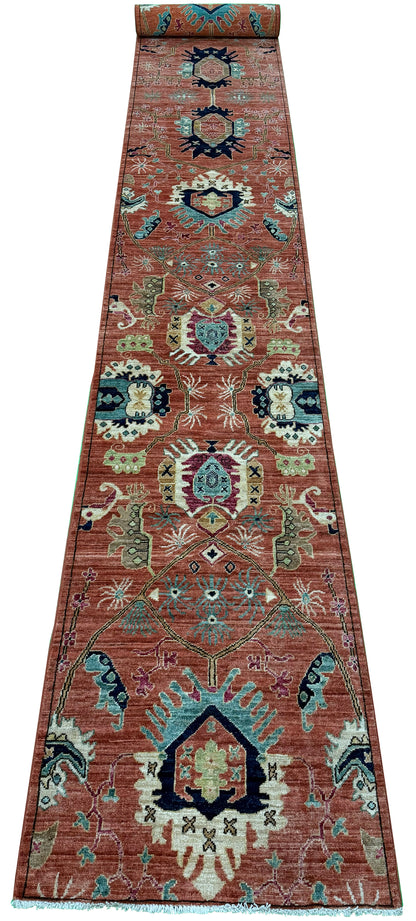 Traditional Geometric Hall Runner 533x73 cm | Rug# 26888