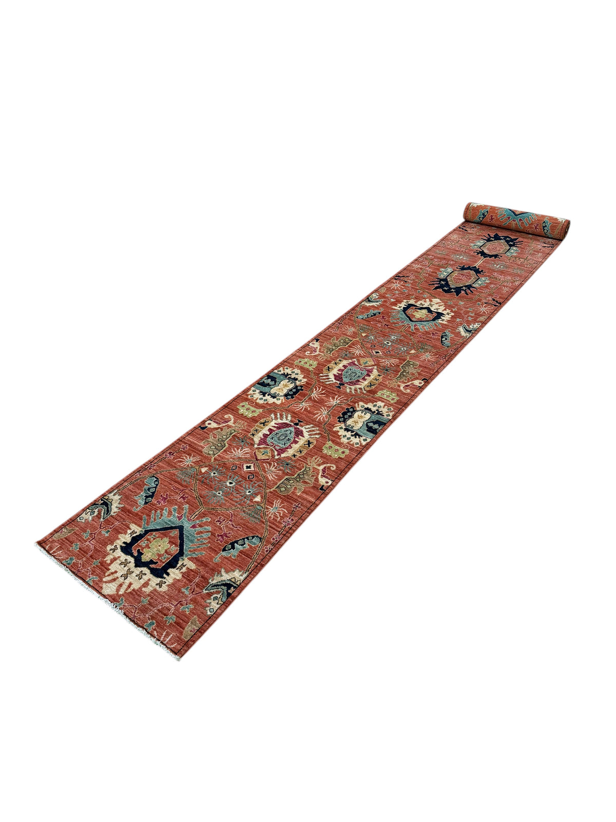 Traditional Geometric Hall Runner 533x73 cm | Rug# 26888