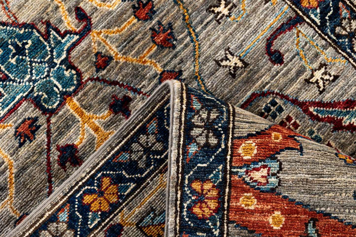 Custom-made Afghan runner in 16th-century Garous-Bijar design 864x84cm | Rug# 26893