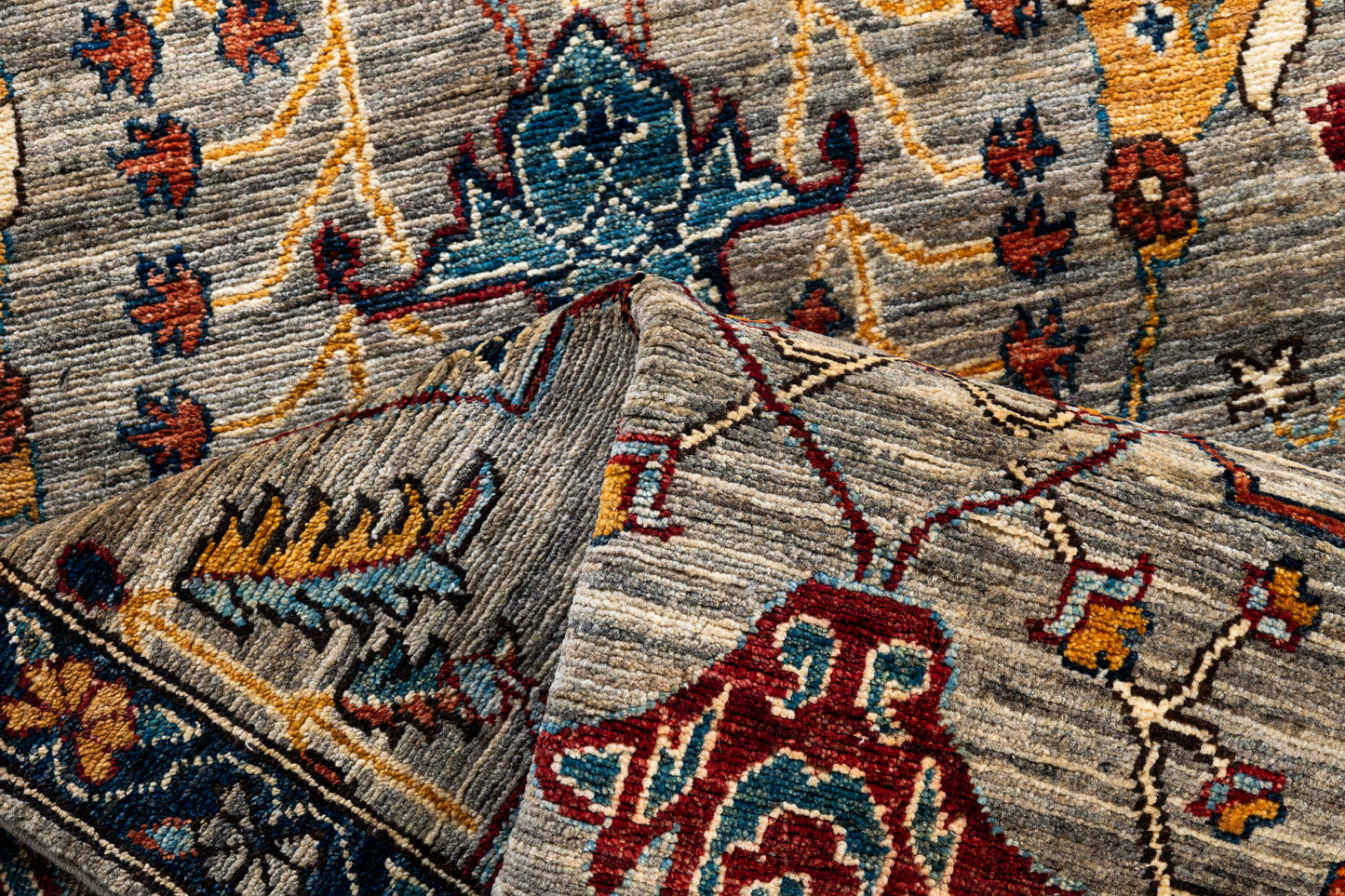 Custom-made Afghan runner in 16th-century Garous-Bijar design 864x84cm | Rug# 26893