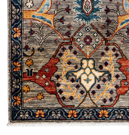 Custom-made Afghan runner in 16th-century Garous-Bijar design 864x84cm | Rug# 26893