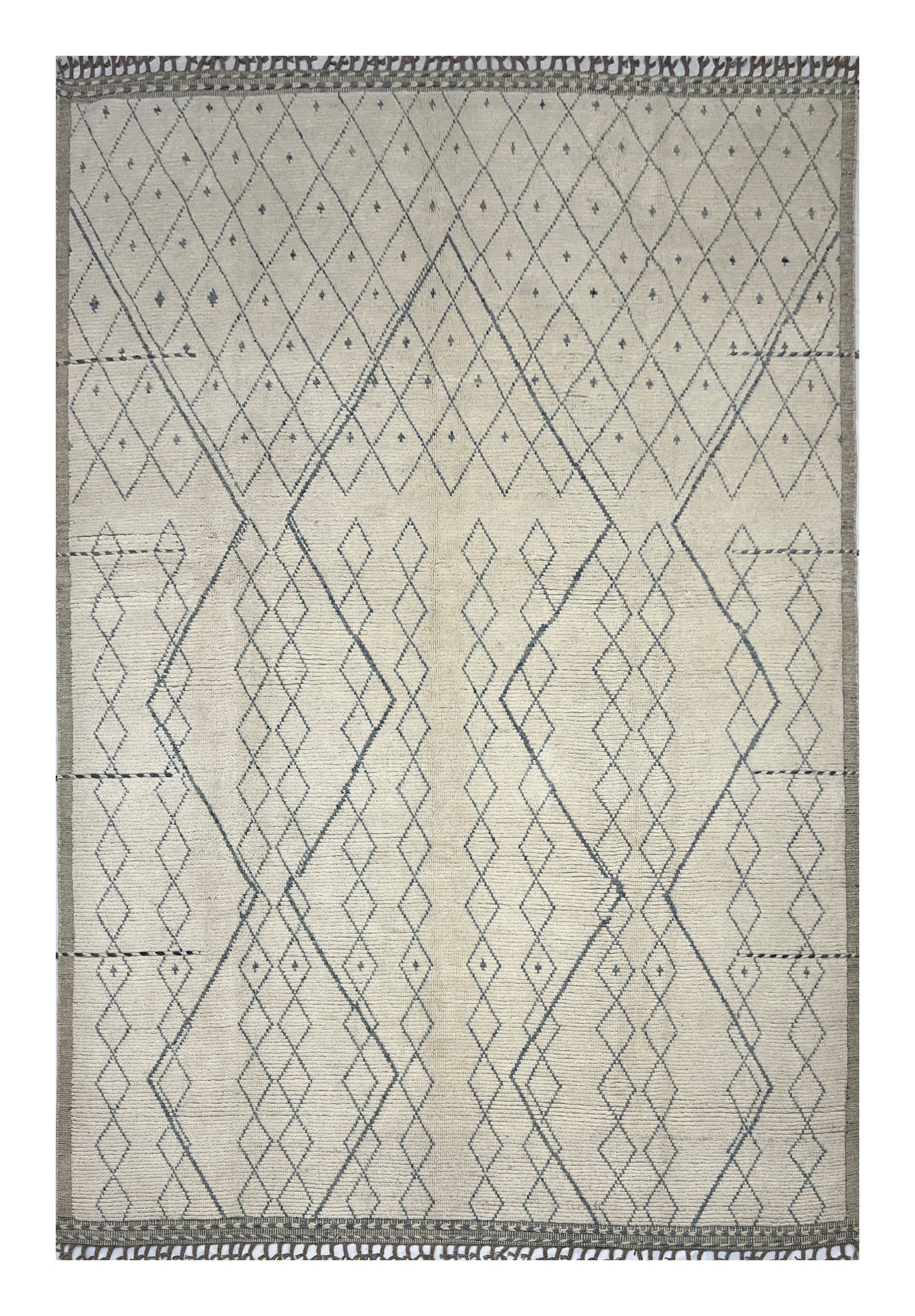 Bohemian hand knotted Afghan rug, HSW wool, 380x277cm |Rug# 26933