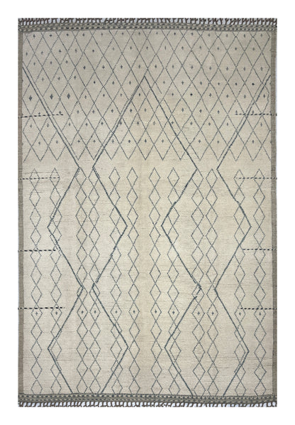 Bohemian hand knotted Afghan rug, HSW wool, 380x277cm |Rug# 26933