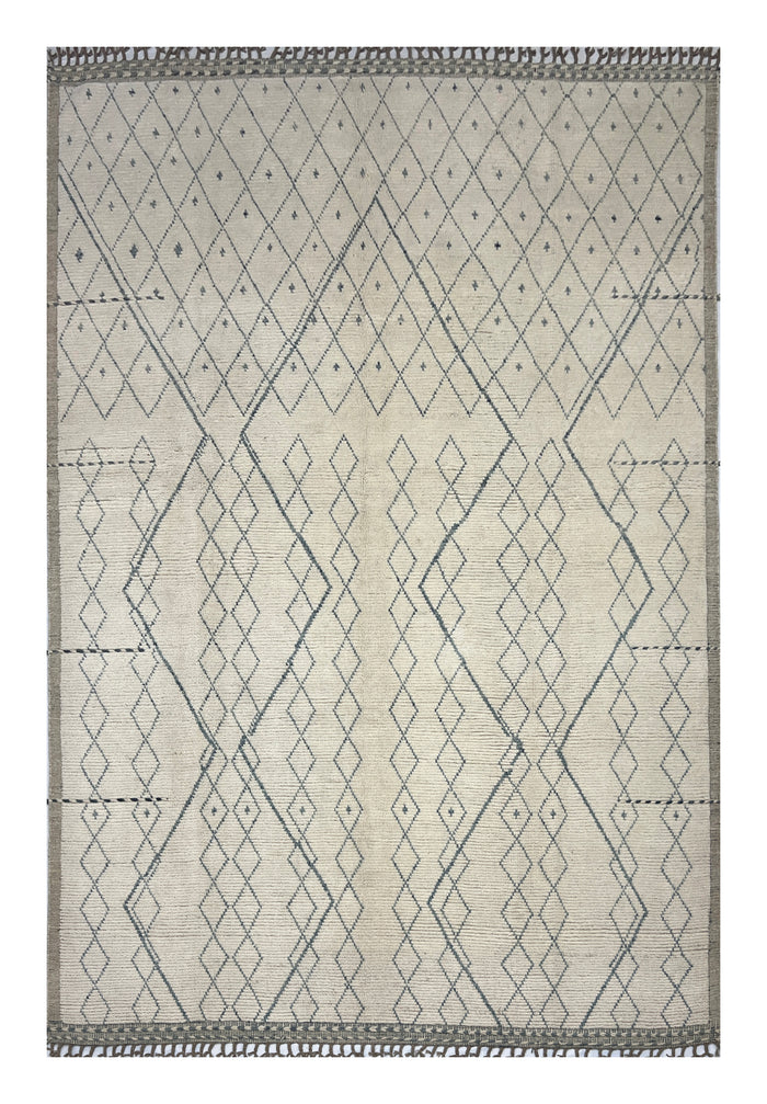 Bohemian hand knotted Afghan rug, HSW wool, 380x277cm |Rug# 26933