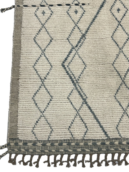 Bohemian hand knotted Afghan rug, HSW wool, 380x277cm |Rug# 26933