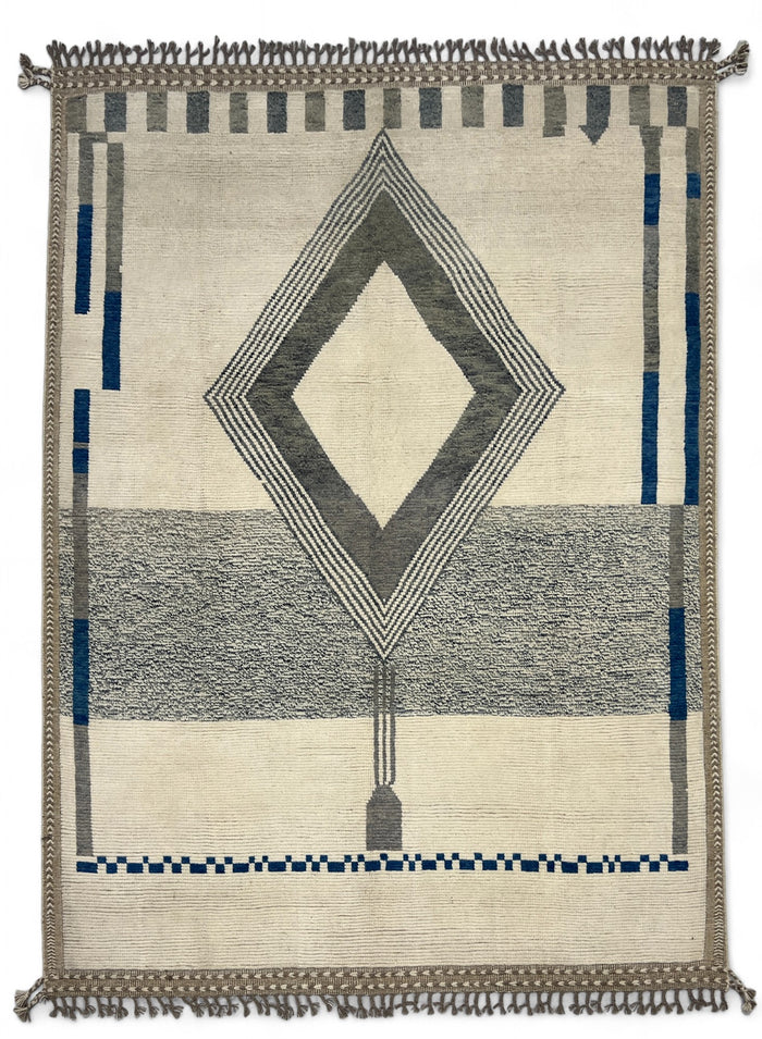 Bohemian hand knotted Afghan rug, HSW wool 313x245cm |Rug# 26939