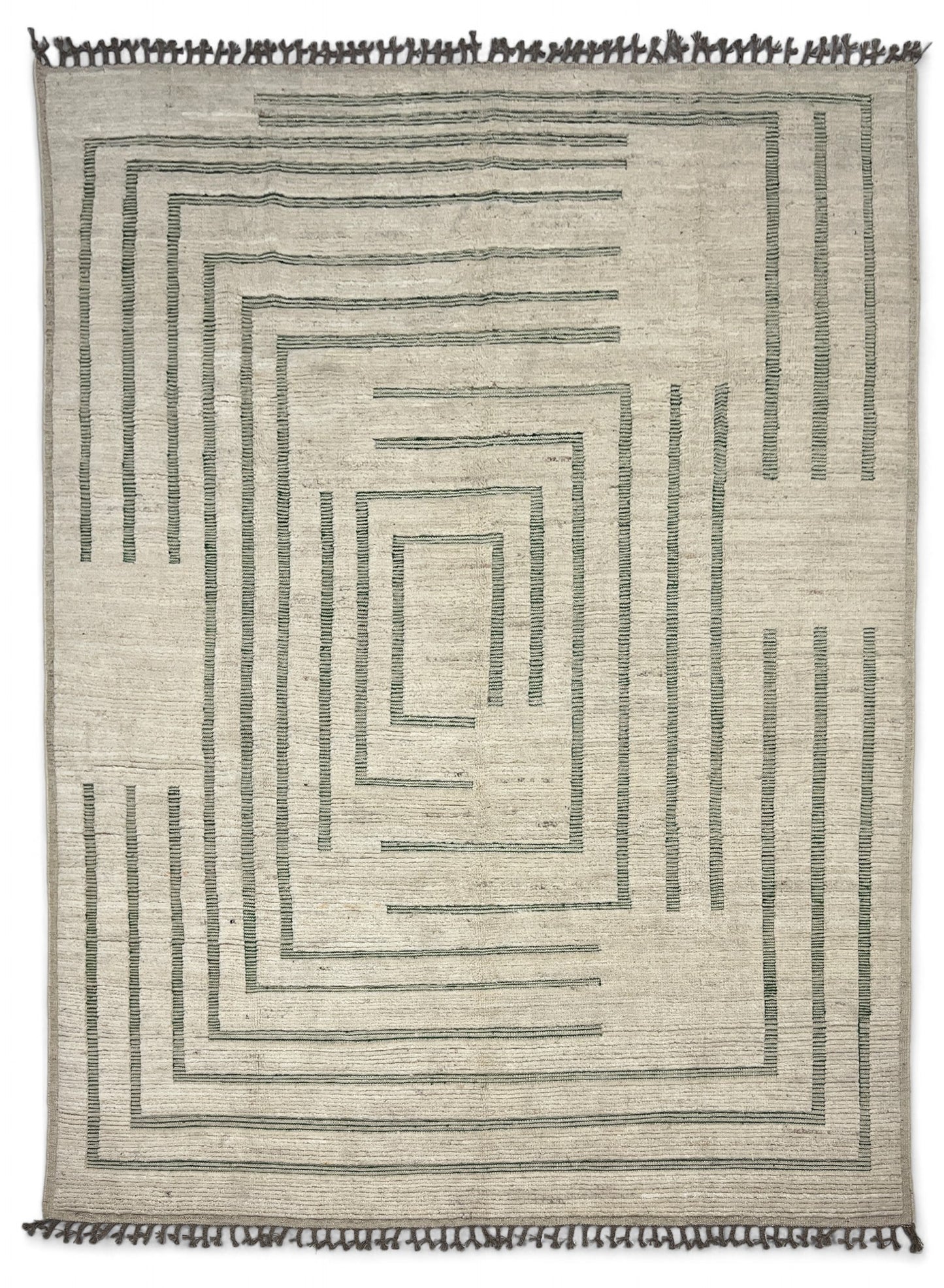 Bohemian hand knotted Afghan rug, HSW wool 315x238cm |Rug# 26941