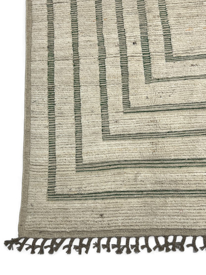 Bohemian hand knotted Afghan rug, HSW wool 315x238cm |Rug# 26941