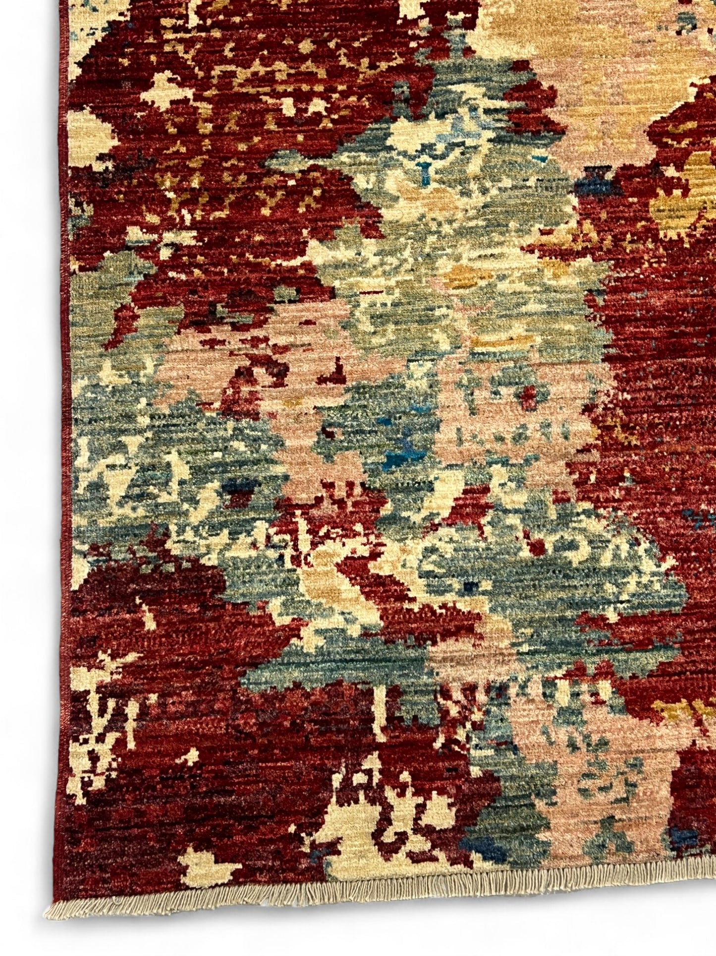 Transitional Mamluk, vegetable dyes, Afghan, 270x186 cm | Rug# 26959