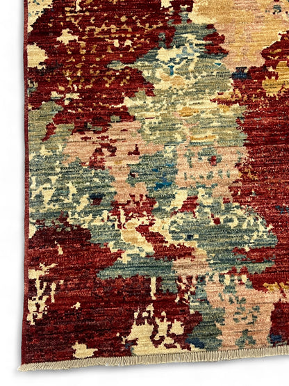 Transitional Mamluk, vegetable dyes, Afghan, 270x186 cm | Rug# 26959