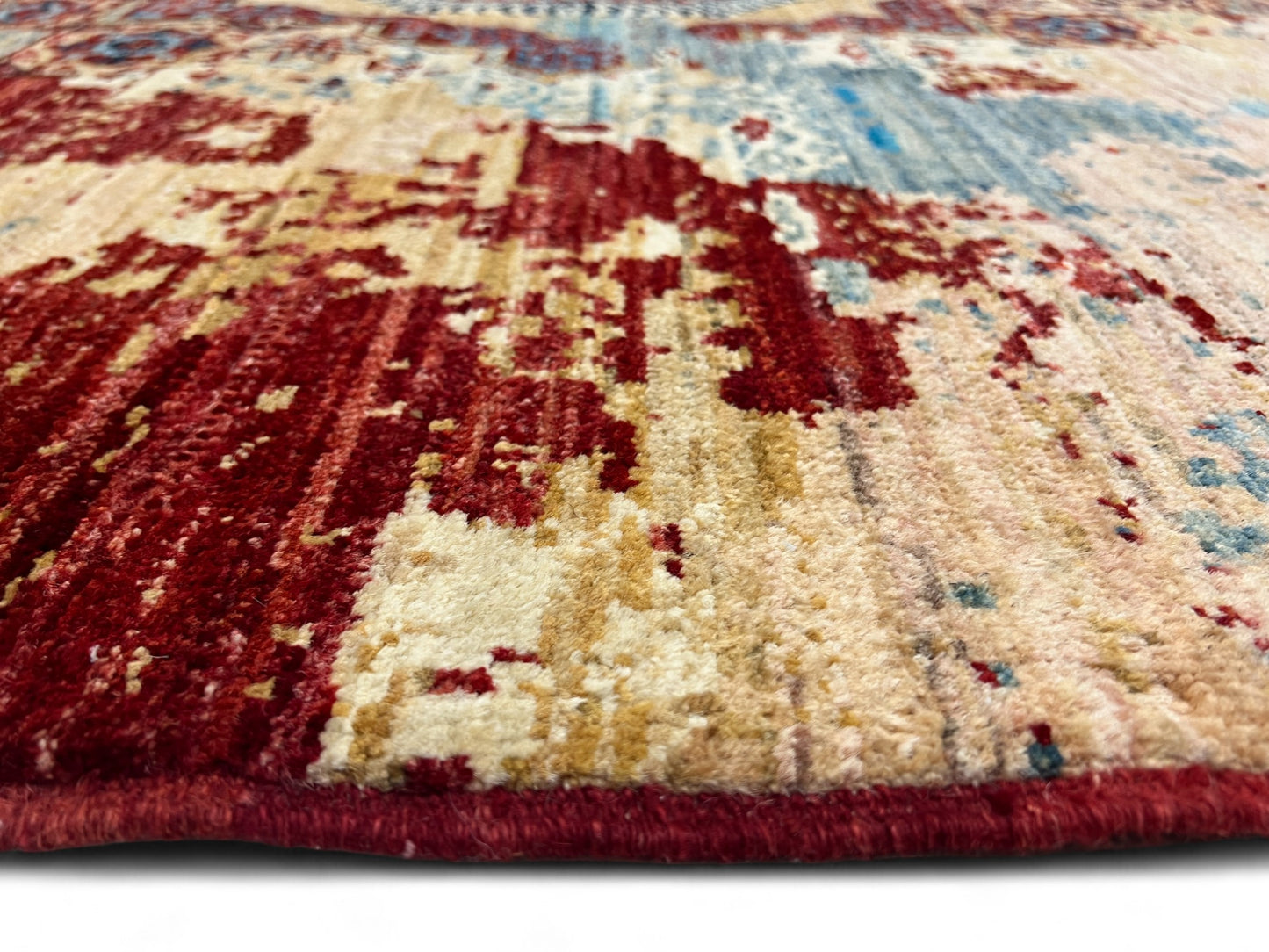 Transitional Mamluk, vegetable dyes, Afghan, 270x186 cm | Rug# 26959