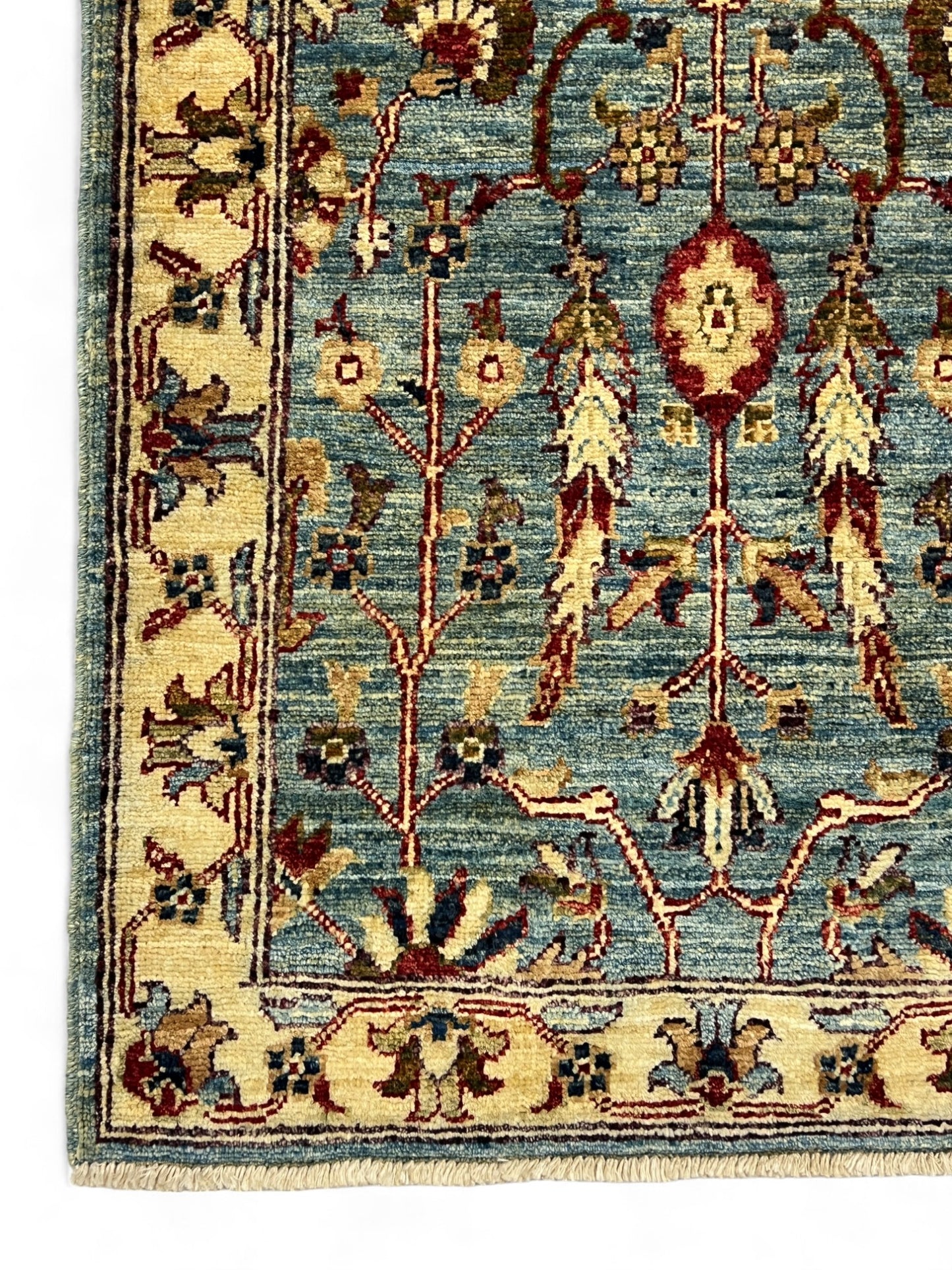 Turkaman weave Afghan, 19thc Caucasian design 153x63 cm | Rug# 26966
