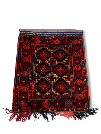 Nomadic Balouch Saddle-bag, 38x33cm | Rug# 26970