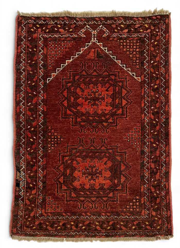 Antique Ersari prayer, Khiva-Uzbekistan, collectable piece,  102x73 cm  | Rug# 26988