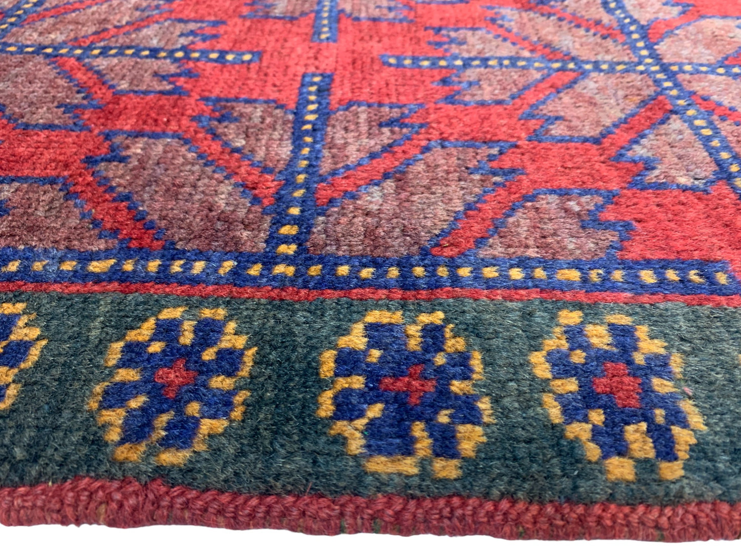 Vintage Herat-Balouch Prayer rug, all wool construction, Afghan, size 130x85cm | Rug# 26990