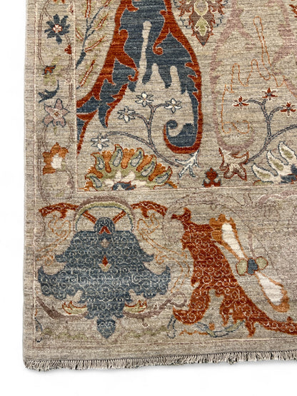 Hand knotted Peshawar carpet in Garous design, size 312x243 cm | Rug# 26998