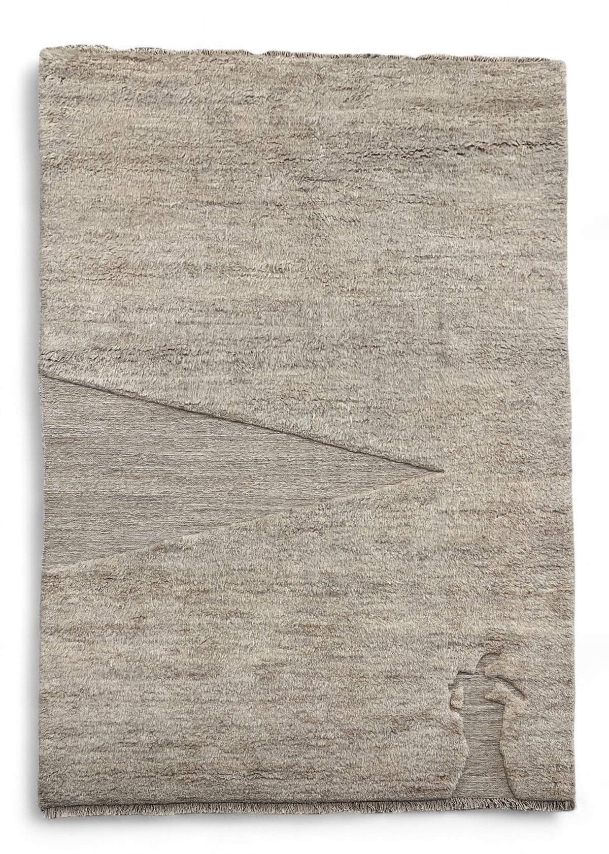 Custom-Made Modern Soumak & Knotted Pile Rug 243x165 cm | Rug# 27001
