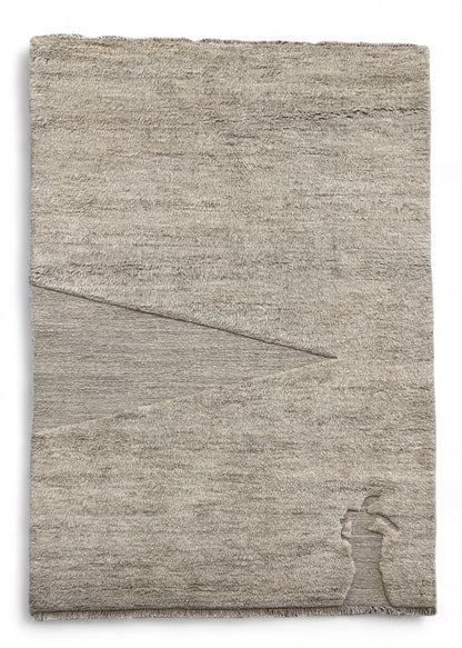 Custom-Made Modern Soumak & Knotted Pile Rug 243x165 cm | Rug# 27001