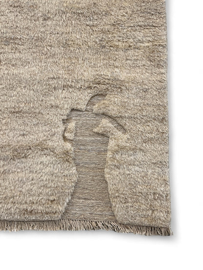 Custom-Made Modern Soumak & Knotted Pile Rug 243x165 cm | Rug# 27001