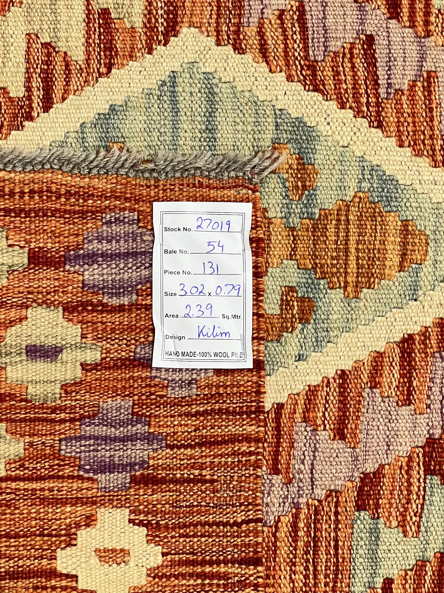 maimaneh-Kilim 302x79cm | Rug# 27019